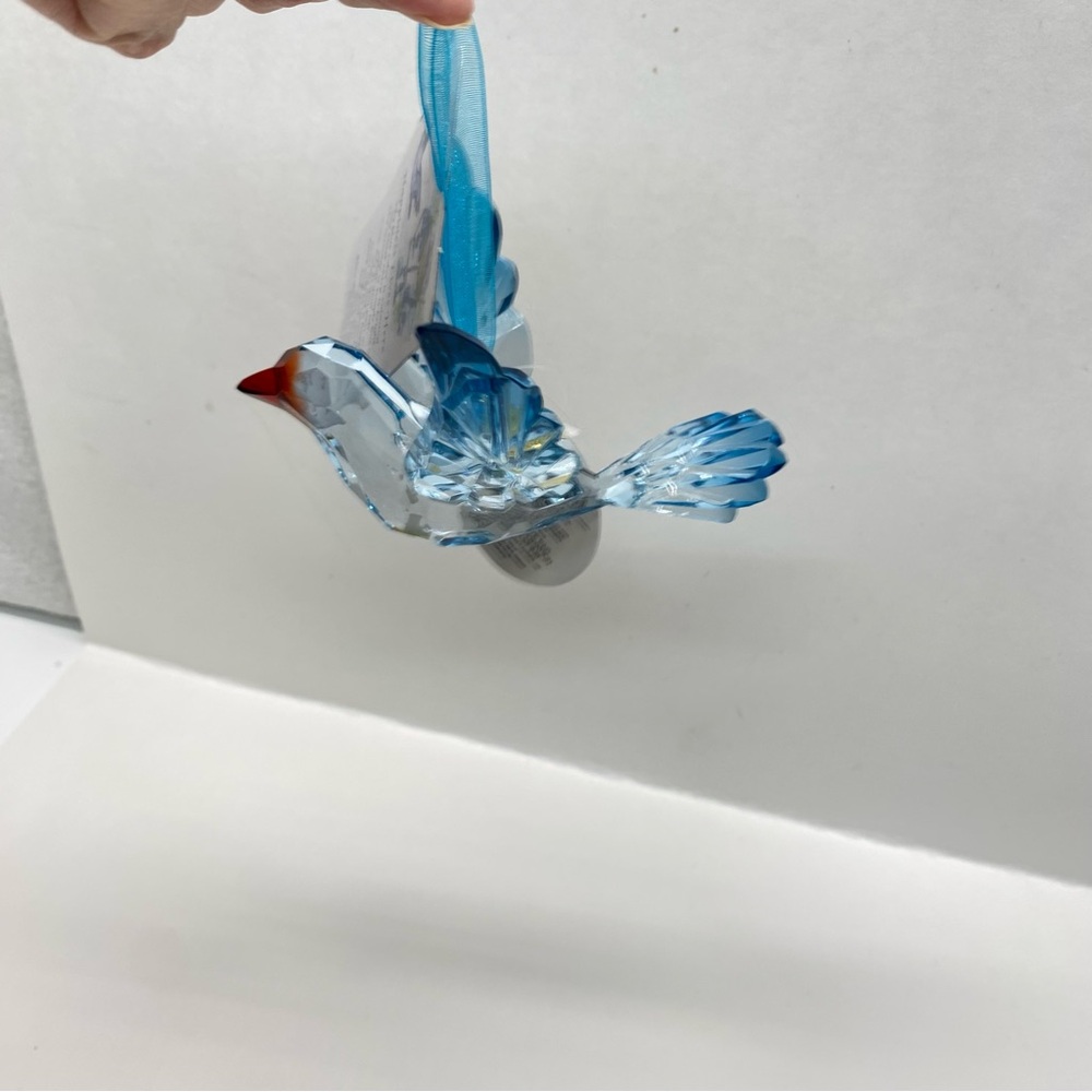 Department 56 Happiness Lives Here Acrylic Bird Ornament W/ Poem Card Enesco